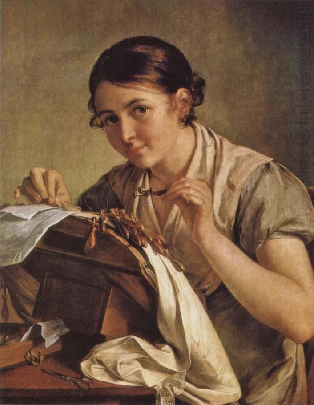 Vasily Tropinin Lacemaker china oil painting image